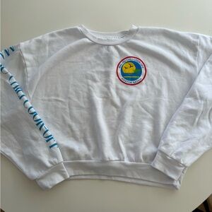 Aviator Nation MALIBU CHILI COOK-OFF 2023 CREW SWEATSHIRT RELAXED - WHITE